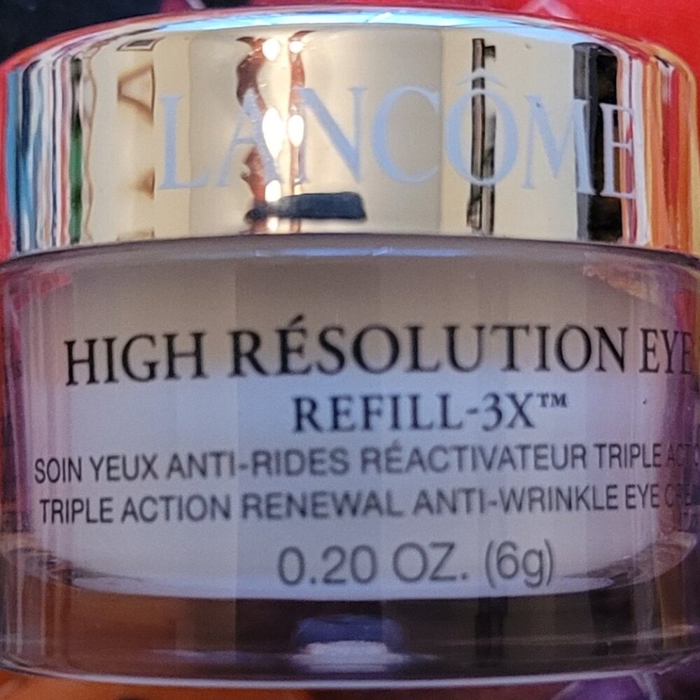 LANCOME HIGH RESOLUTION NIGHT REFILL 3X TRIPLE ACTION ANTI-WRINKLE CREAM - .5 OZ